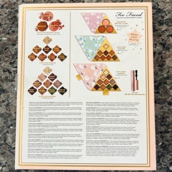 RARE NIB TOO FACED LIMITED EDITION "UNDER THE CHRISTMAS TREE" COLLECTORS BOX SET - Picture 14 of 14